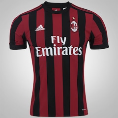 Camisa Milan I 17/18 adidas - Masculina - Foto 1
