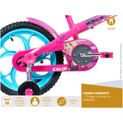 Bicicleta Caloi Barbie - Aro 16 - Freio Cantilever - Feminina - Infantil - Foto 4