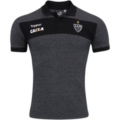 Camisa Polo do Atlético-MG Viagem 2017 Topper Escura - Masculina - Foto 1