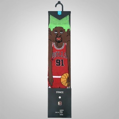 Meia Cano Alto Stance Rodman Cartoon - Adulto - Foto 4