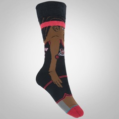 Meia Cano Alto Stance Iverson Cartoon - Adulto - Foto 1