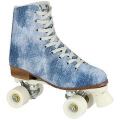 Patins 4 Rodas Retrô Oxer Jeans - Foto 1