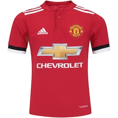 Camisa Manchester United I 17/18 adidas - Infantil - Foto 1