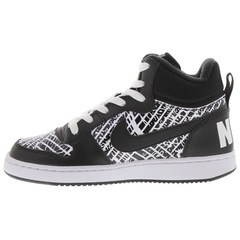 Tênis Cano Alto Nike Court Borough Mid Print - Infantil - Foto 5