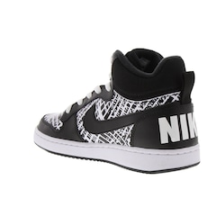 Tênis Cano Alto Nike Court Borough Mid Print - Infantil - Foto 6