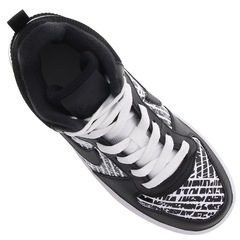 Tênis Cano Alto Nike Court Borough Mid Print - Infantil - Foto 9
