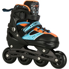 Patins Spin Roller Start New - In Line - Fitness - ABEC 7 - Ajustável - Adulto - Foto 2
