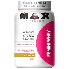 Femini Whey 600G - Baunilha - Max Titanium - Foto 1