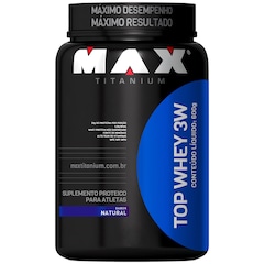 Top Whey 3W 600G - Natural - Max Titanium - Foto 1