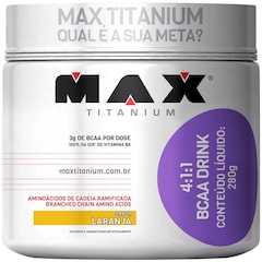 4:1:1 Bcaa Drink 280G - Laranja - Max Titanium - Foto 1