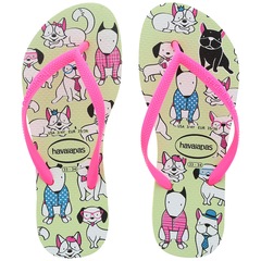 Chinelo Havaianas Slim Pets - Feminino - Foto 1