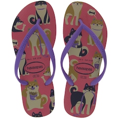 Chinelo Havaianas Slim Pets - Feminino - Foto 1
