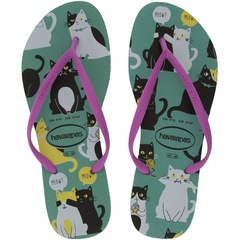 Chinelo Havaianas Slim Pets - Feminino - Foto 1