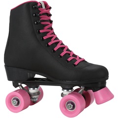 Patins 4 Rodas Retrô Oxer Dark Pink - Foto 2