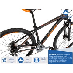 Mountain Bike Caloi Moab - Aro 29 - Câmbio e Freio Hidráulico Shimano - 27 Marchas - Foto 3