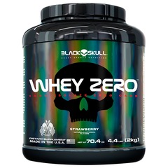 Whey Protein Black Skull Morango ISO Zero - 2kg - Foto 1