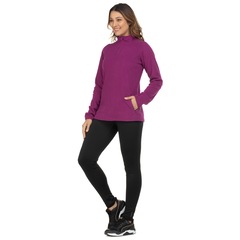 Blusa de Frio Fleece Nord Outdoor Bicolor - Feminina - Foto 5