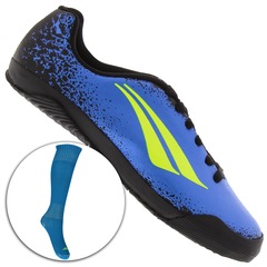 Kit Futebol: Chuteira Futsal e Meião Penalty Atletas Do Futuro VII IN - Infantil - Foto 1