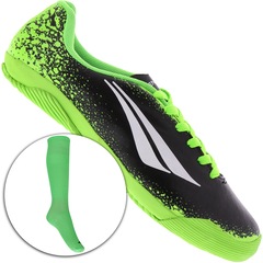 Kit Futebol: Chuteira Futsal e Meião Penalty Atletas Do Futuro VII IN - Infantil - Foto 1