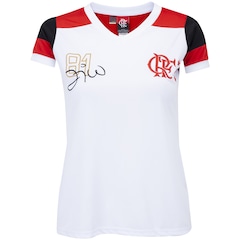 Camiseta do Flamengo Zico Retrô - Feminina - Foto 1