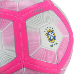 Bola de Futebol de Campo Nike Brasil Strike Pink - Foto 3