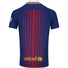 Camisa Barcelona I 17/18 - Torcedor - Infantil - Foto 2
