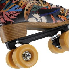 Patins 4 Rodas Retrô Farm Rio Por Aí Tucano - Quad - Adulto - Foto 4