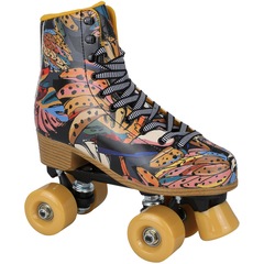 Patins 4 Rodas Retrô Farm Rio Por Aí Tucano - Quad - Adulto - Foto 1