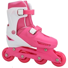 Kit Patins Spin Roller: Patins Ajustável + Capacete + 2 Joelheiras + 2 Cotoveleiras + 2 Munhequeiras - Foto 2