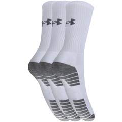 Kit de Meias Cano Alto Under Armour Heatgear Tech com 3 Pares - Adulto - Foto 2