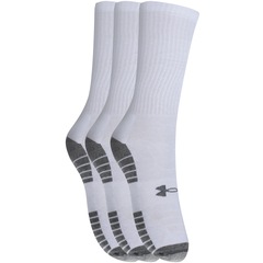 Kit de Meias Cano Alto Under Armour Heatgear Tech com 3 Pares - Adulto - Foto 3