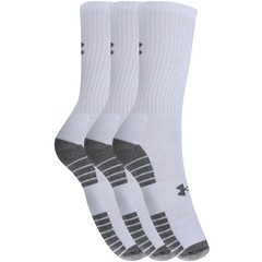 Kit de Meias Cano Alto Under Armour Heatgear Tech com 3 Pares - Adulto - Foto 1