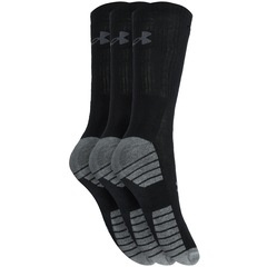 Kit de Meias Cano Alto Under Armour Heatgear Tech com 3 Pares - Adulto - Foto 2