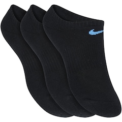 Kit de Meias Invisível Nike Performance Cushioned com 3 Pares - Feminino - Foto 3