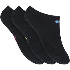 Kit de Meias Invisível Nike Performance Cushioned com 3 Pares - Feminino - Foto 1
