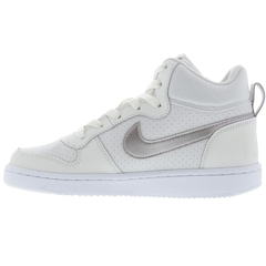 Tênis Cano Alto Nike Court Borough Mid Feminino - Infantil - Foto 5