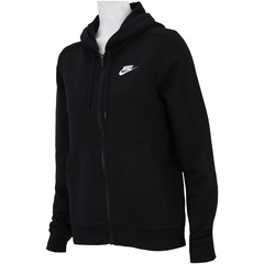 Jaqueta de Moletom com Capuz Nike Sportswear Hoodie FZ FLC - Feminina - Foto 3