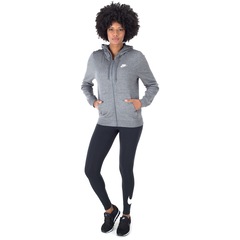 Jaqueta de Moletom com Capuz Nike Sportswear Hoodie FZ FLC - Feminina - Foto 4