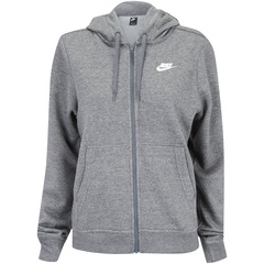 Jaqueta de Moletom com Capuz Nike Sportswear Hoodie FZ FLC - Feminina - Foto 5