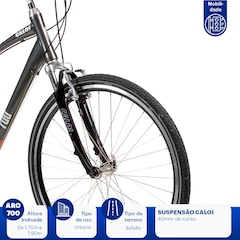 Bicicleta Caloi 700 - Freio V-Brake - Câmbio Shimano - 21 Marchas - Foto 6