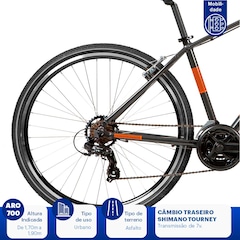 Bicicleta Caloi 700 - Freio V-Brake - Câmbio Shimano - 21 Marchas - Foto 8