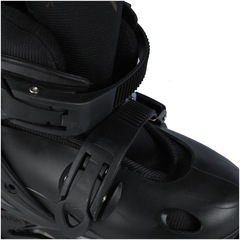 Kit Patins Spin Roller: Patins 3 Rodas Ajustável + 2 Joelheiras + 2 Cotoveleiras - Infantil - Foto 4