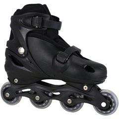 Kit Patins Spin Roller: Patins Ajustável + 2 Joelheiras + 2 Cotoveleiras - Adulto - Foto 3