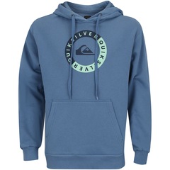Blusão de Moletom com Capuz Quiksilver Circle Montain Wave - Masculino - Foto 1