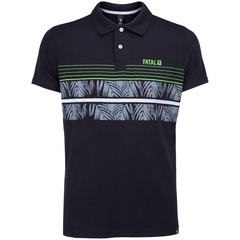Camisa Polo Fatal Estampada 16972 - Masculina - Foto 6