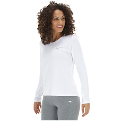 Camiseta Manga Longa com Proteção Solar UV Mizuno Pro - Feminina - Foto 2