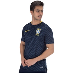 Camisa Pré-Jogo da Seleção Brasileira 2018 Nike - Masculina - Foto 1