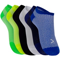Kit de Meias Invisível Oxer Micro Fiber Kids com 6 Pares - 27 a 33 - Infantil - Foto 3