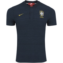 Camisa Polo da Seleção Brasileira 2018 Nike Pique - Masculina - Foto 4
