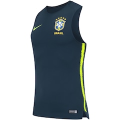 Camiseta Regata de Treino da Seleção Brasileira 2018 Nike - Masculina - Foto 3